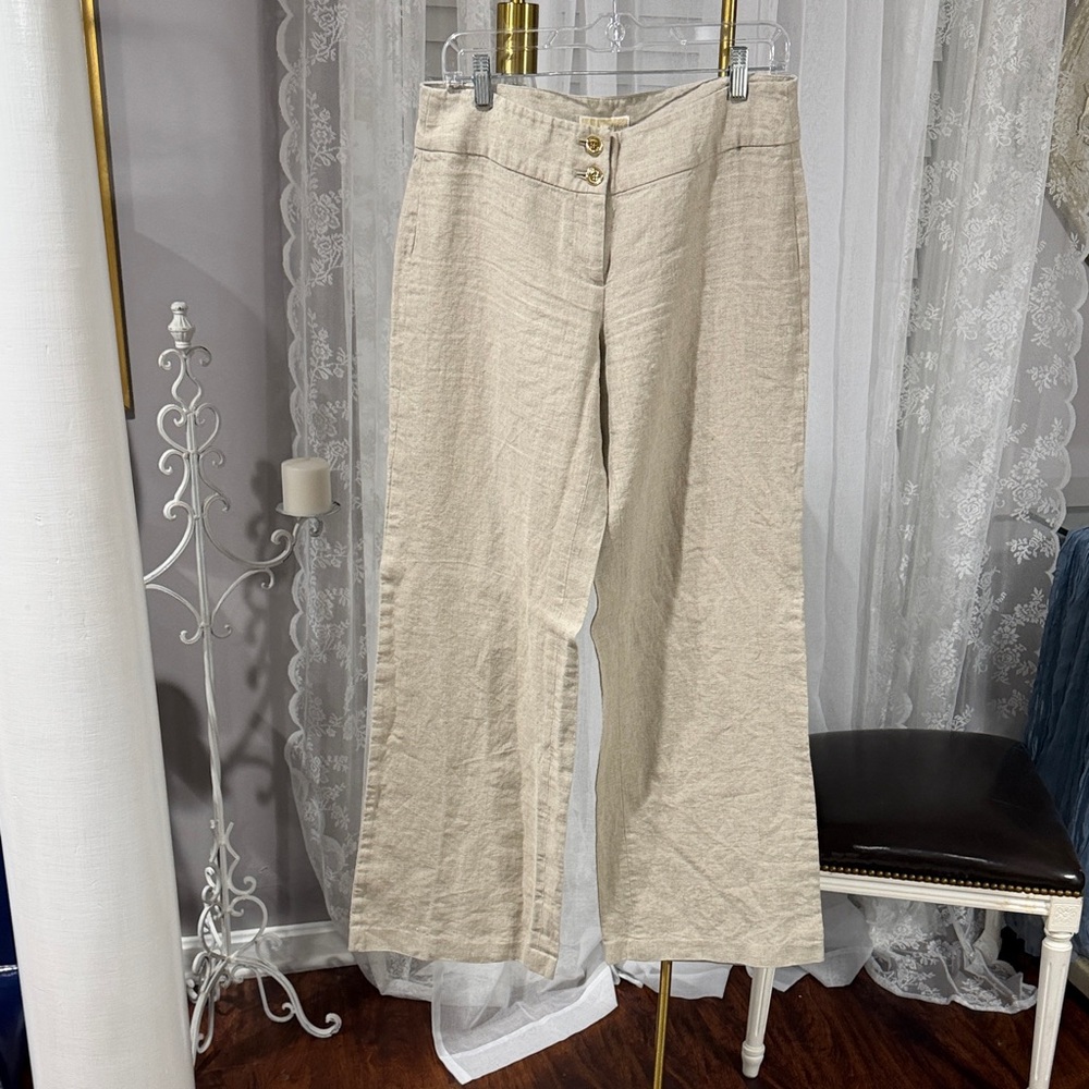 MICHAEL Michael Kors Beige Linen Pants
